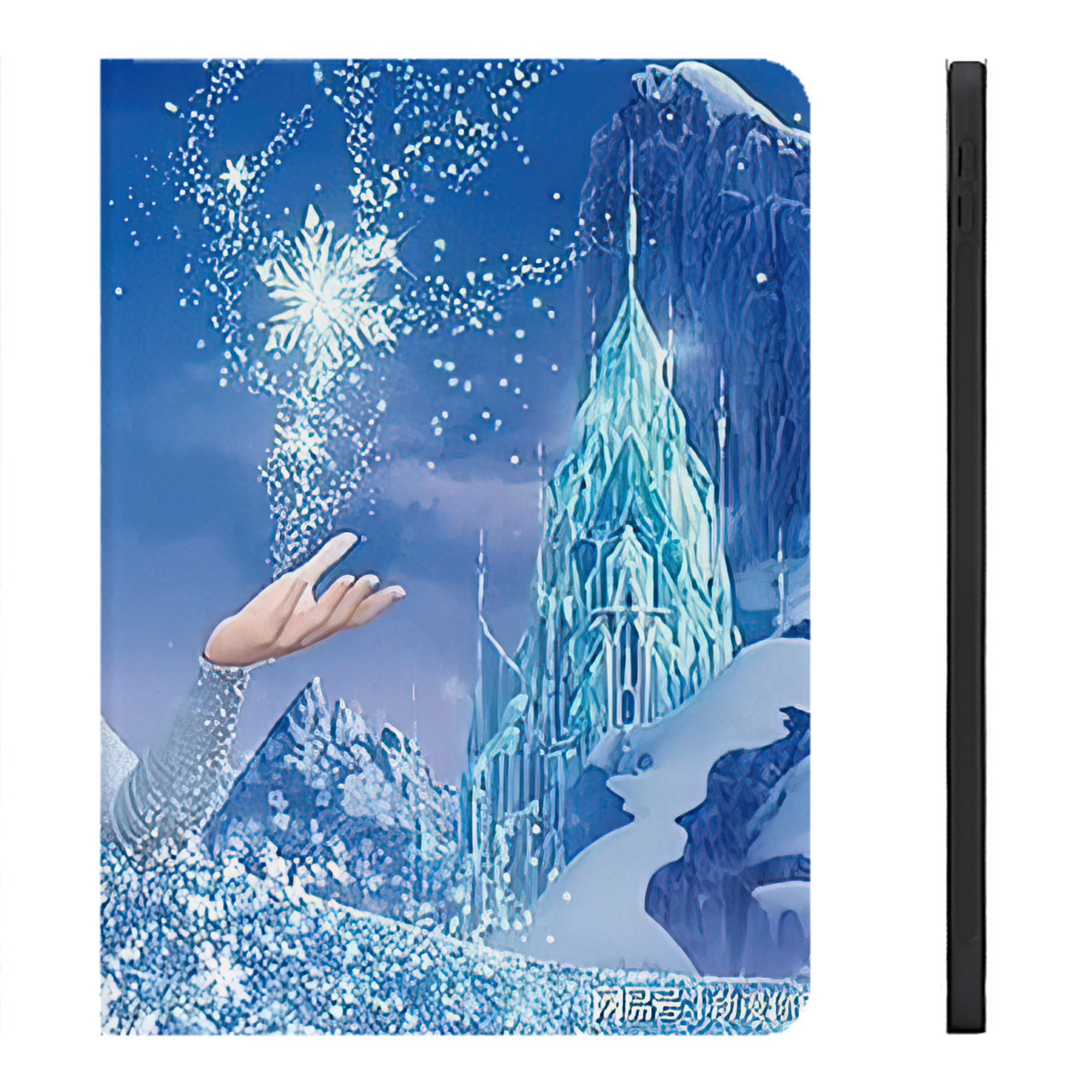 （画像用） アナと雪の女王 アンナ エルサ Frozen Anna Elsa IPadケース ペンホルダー付き ブックスタイルデザイン
